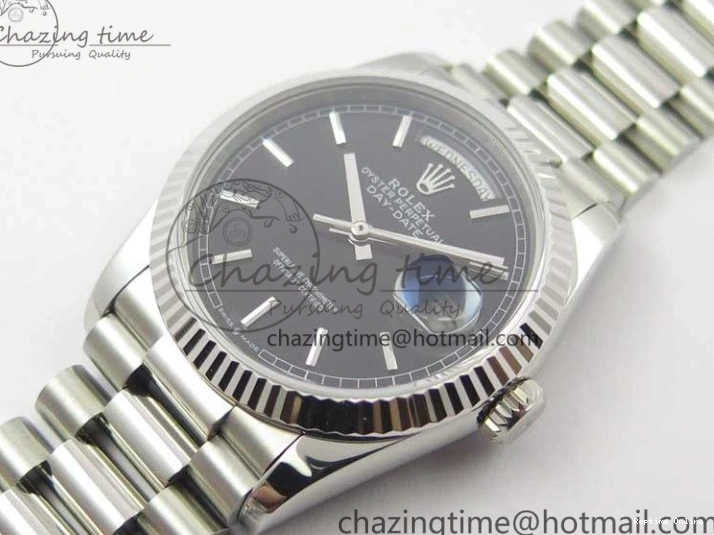 1229 Day-Date 36 SS 128239 Bp Maker Best Edition Black Dial on President Bracelet TimelessDesign 3151